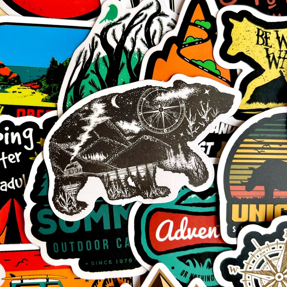 Pack of 50 Adventure Outdoors Stickers. - Picture 10 of 12